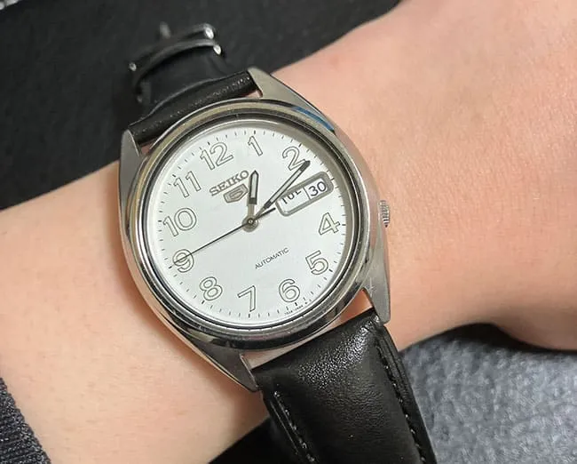 セイコー5「7S26-3180」を着用してみた画像
